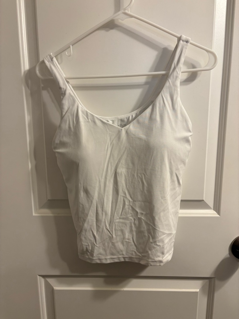 aerie White V-Neck Tank Top